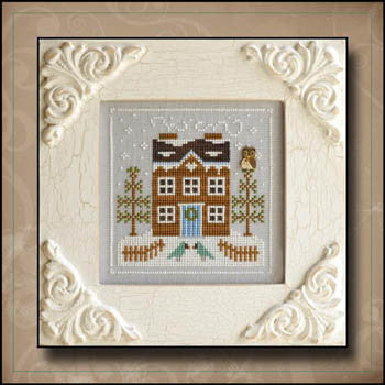 Frosty Forest 5, Bluebird Cabin - Country Cottage Needleworks