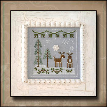 Frosty Forest 8, Snowy Reindeer - Country Cottage Needleworks