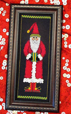 Buttoned Up Santa - Bobbie G. Designs