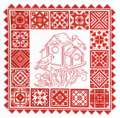 Redwork Quilt - Imaginating