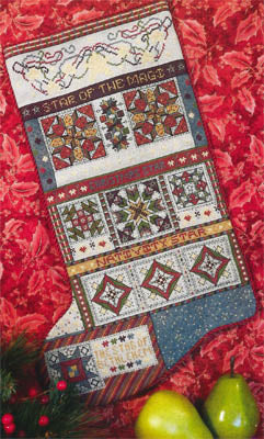 Christmas Stars Quilt Stocking - Rosewood Manor