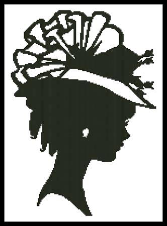 Lady Silhouette 7 - Artecy Cross Stitch