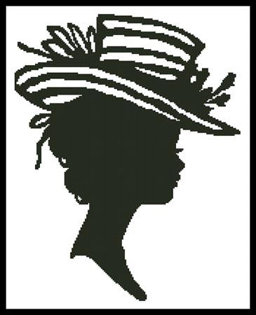 Lady Silhouette 8 - Artecy Cross Stitch