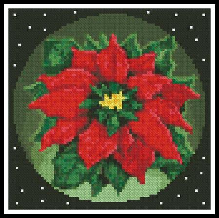Mini Poinsettia 2 - Artecy Cross Stitch