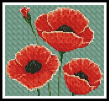 Mini Poppies - Artecy Cross Stitch