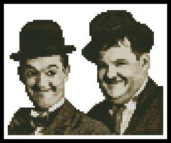 Mini Laurel And Hardy - Artecy Cross Stitch