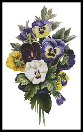 Pansy Bouquet - Artecy Cross Stitch