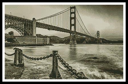 Golden Gate (Sepia) - Artecy Cross Stitch