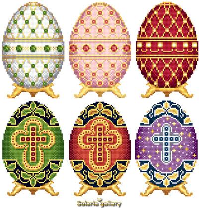 Easter Eggs In Faberge Style: Collection 1 - Solaria Gallery