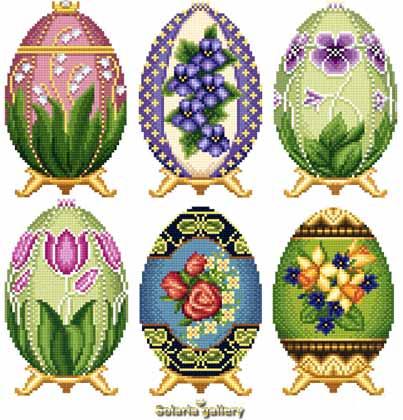 Easter Eggs In Faberge Style: Collection 2 - Solaria Gallery