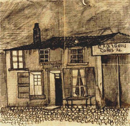 Au Charbonnage Café - X Squared Cross Stitch