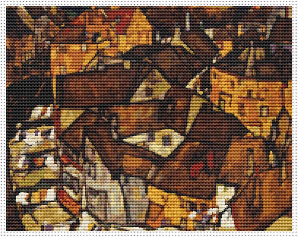 Crescent Of Houses - Art of Stitch, The