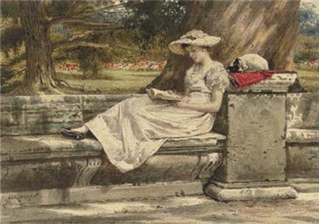 A Quiet Read In The Shade - X Squared Cross Stitch