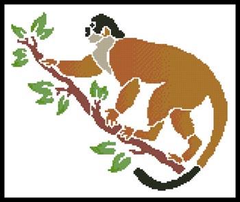 Squirrel Monkey - Artecy Cross Stitch