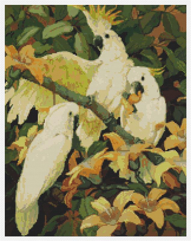 Sulphur Crested Cockatoos - Art of Stitch, The