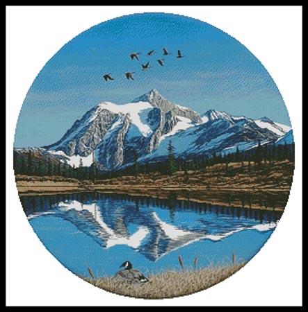 Mount Shuksan Round - Artecy Cross Stitch
