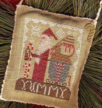 Delivering Yummies-2015 Santa Ornament - Homespun Elegance