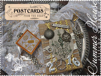 Postcards #12 New Year - Summer House Stitche Workes