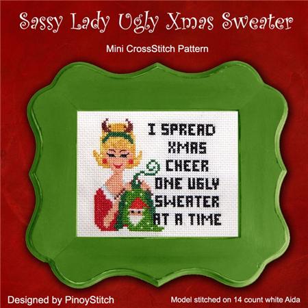 Sassy Lady: Ugly Xmas Sweater - PinoyStitch