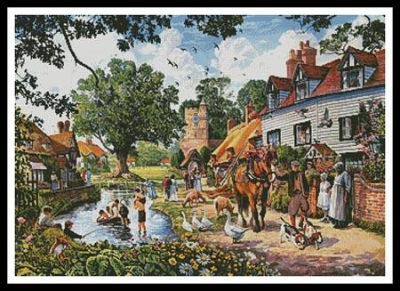 A Village In Summer - Artecy Cross Stitch