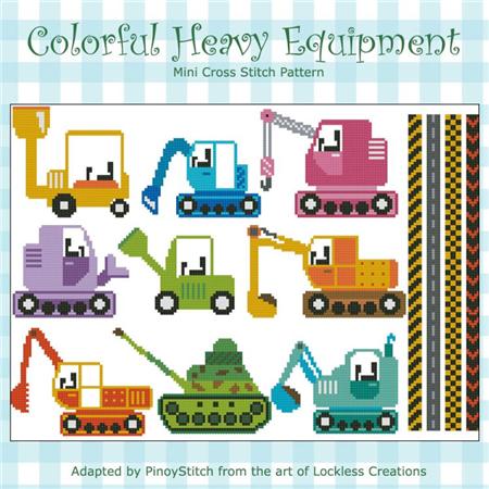 Colorful Heavy Equipment - PinoyStitch