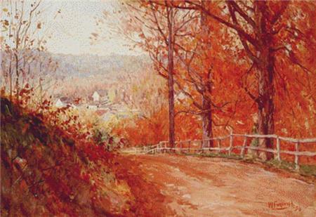 Road In Autumn - X Squared Cross Stitch