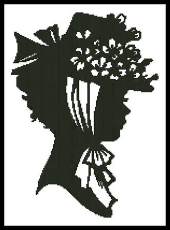 Lady Silhouette 2 - Artecy Cross Stitch