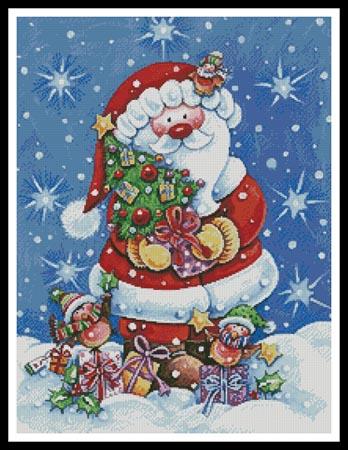 Santa With Tree - Artecy Cross Stitch