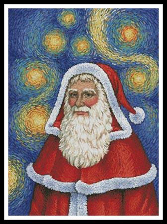 Van Gogh Santa - Artecy Cross Stitch