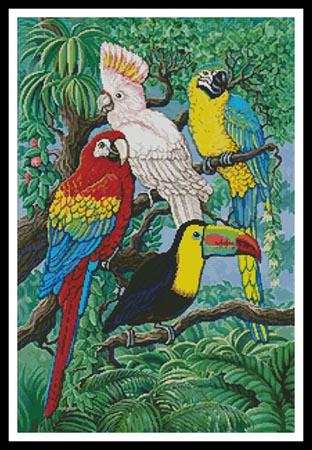 Tropical Birds - Artecy Cross Stitch