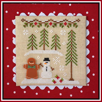 Gingerbread Village 7, Gingerbread Boy and Snowman - Country Cottage Needleworks