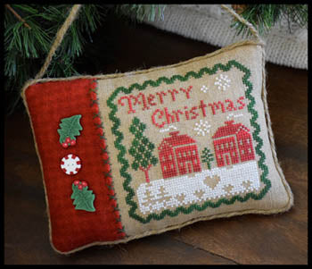 Merry Christmas Pillow - Little House Needleworks