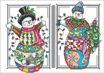 Two Happy Snowmen - Vickery Collection