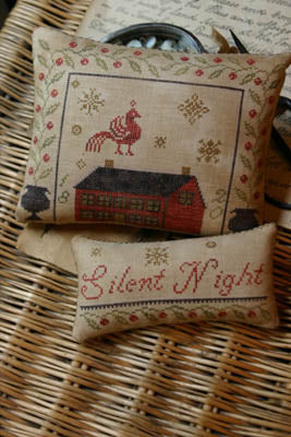 Silent Night Pinkeep & Ornament - Stacy Nash Primitives