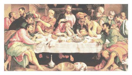 The Last Supper By Jacopo Bassano - Art of Stitch, The