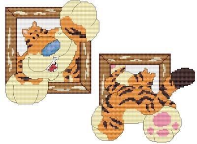 Hi There Tiger! - Cross Stitch Wonders
