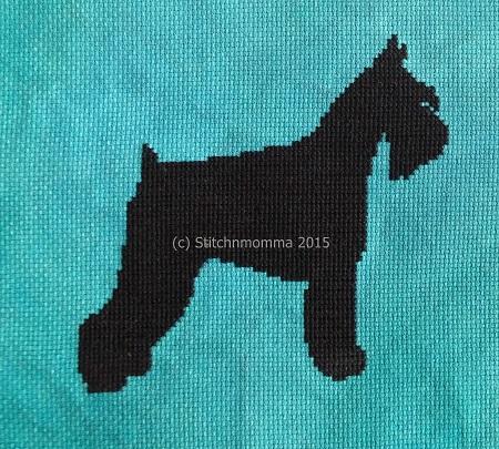 Dog Silhouette: Schnauzer - Stitchnmomma