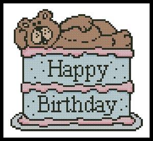 Happy Birthday Card - Artecy Cross Stitch