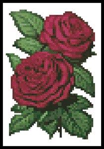 Mini Pink Roses 5 - Artecy Cross Stitch