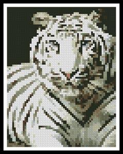 Mini White Tiger - Artecy Cross Stitch