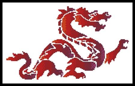 Red Dragon - Artecy Cross Stitch