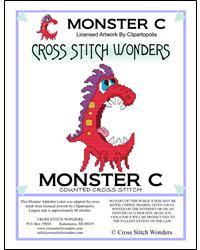 Monster Letter C - Cross Stitch Wonders