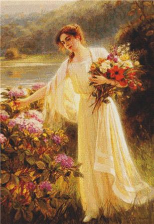 Gathering Flowers - X Squared Cross Stitch