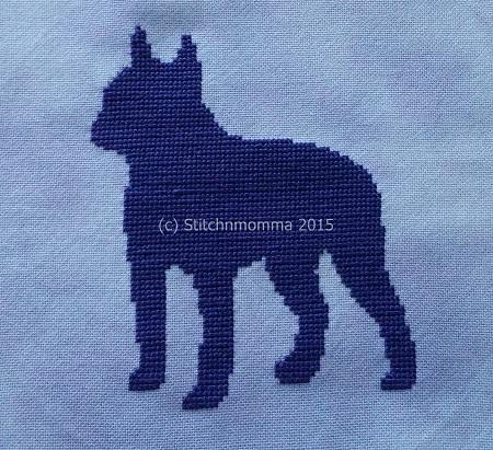 Dog Silhouette: Boston Terrier - Stitchnmomma