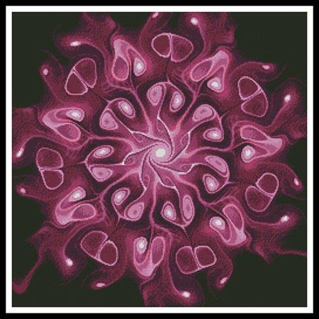 Pink Abstract Flower - Artecy Cross Stitch