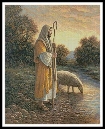 Jesus And Sheep - Artecy Cross Stitch
