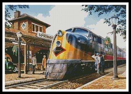 Train Station - Artecy Cross Stitch