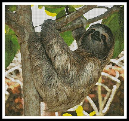 Three Toed Sloth - Artecy Cross Stitch
