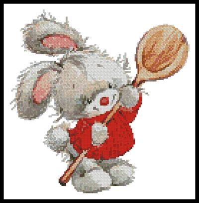 Bunny With Spoon - Artecy Cross Stitch
