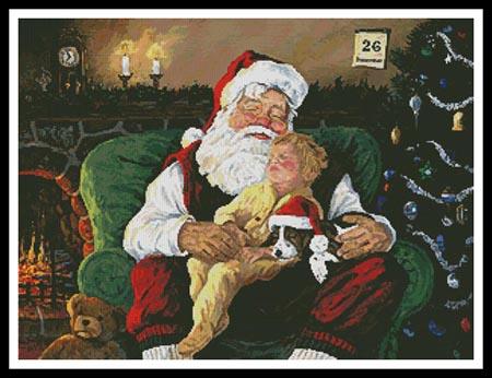 Santa With Child - Artecy Cross Stitch